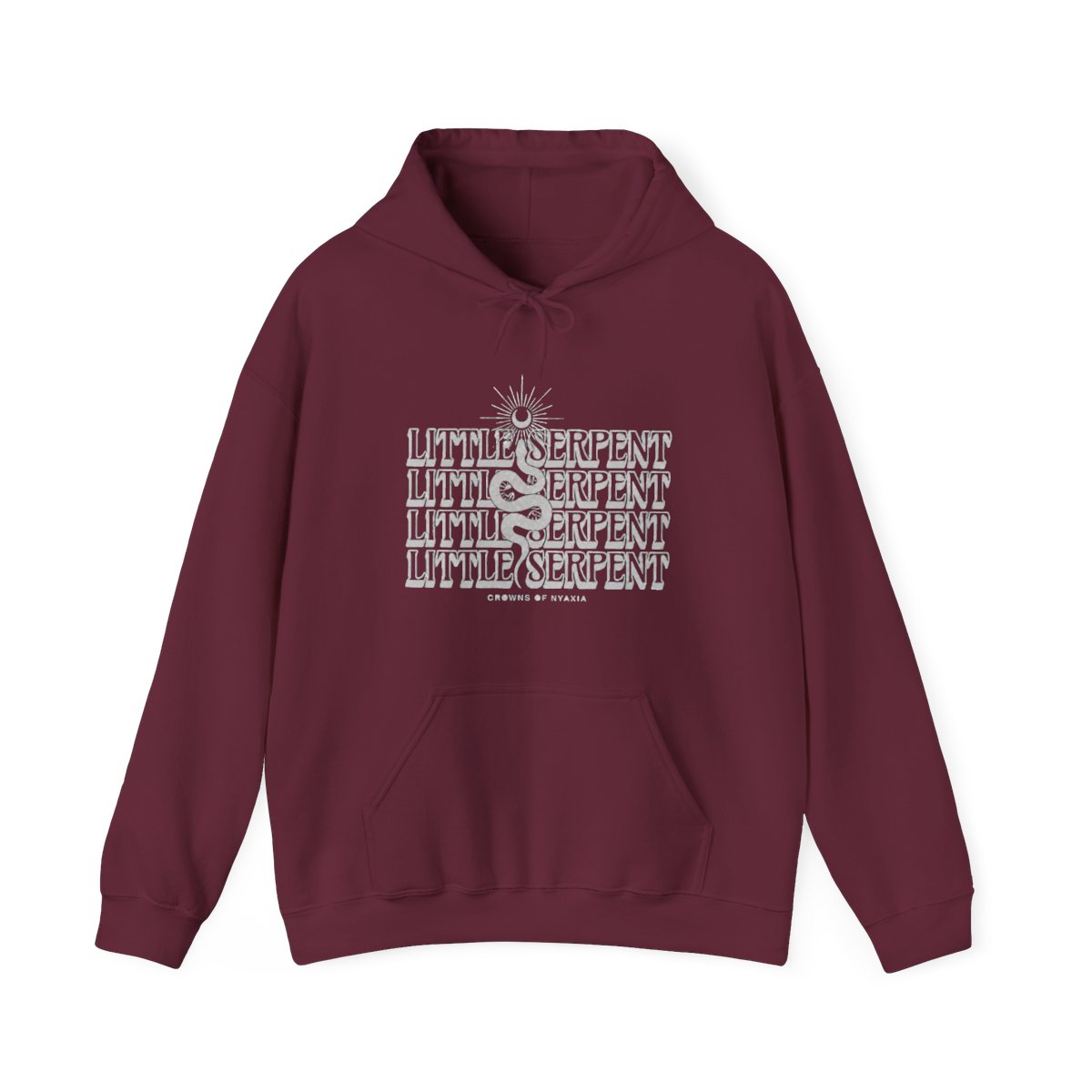 Little Serpent Hoodie - the Serpent and the Wings of Night Hoodie - Crowns of Nyaxia - Licensed Carissa Broadbent Merch - Oraya Sweater - alternate angle 3, merchandise