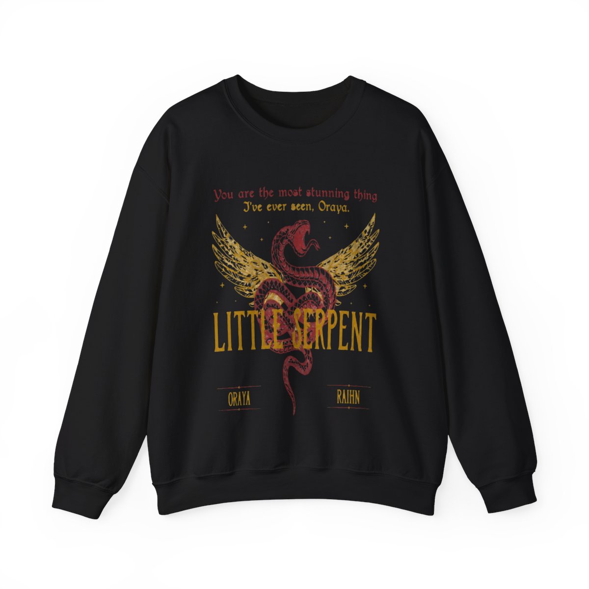 Oraya Little Serpent Hoodies, The Serpent and The Wings of Night Reading Sweater, Official Carissa Broadbent Merch