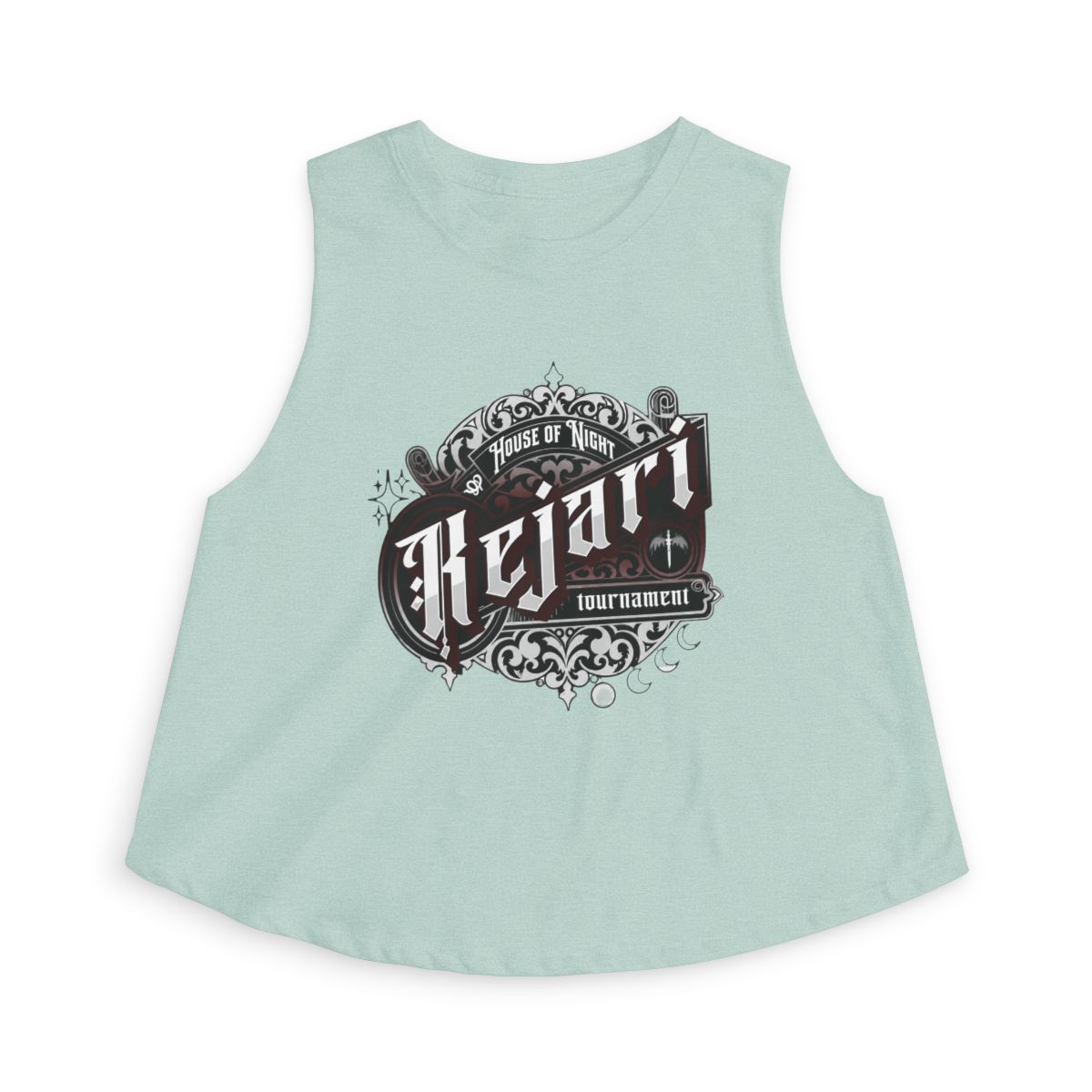 Kejari Tournament Crop Top - Crowns of Nyaxia - Officially Licensed Carissa Broadbent Merch - House of Night T-shirt - Bookish Merch - alternate angle 4, merchandise